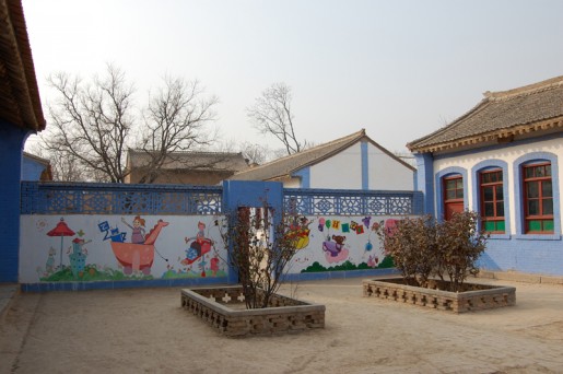 Finished mural Finished mural in the school's courtyard